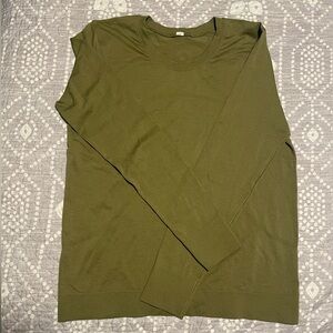 Lululemon Olive Green Long Sleeve Shirt - Size 8